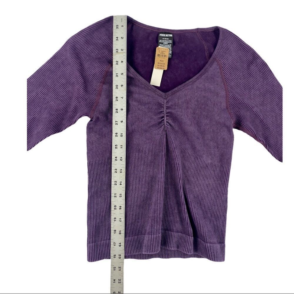 NWT PinkActive Compression Purple Long Sleeve Top - Picture 2 of 5